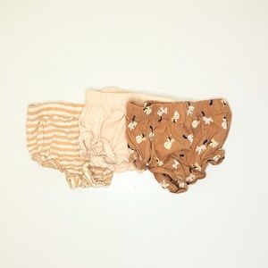Amazon Essentials Baby 3-Pack Cotton Bloomer Shorts